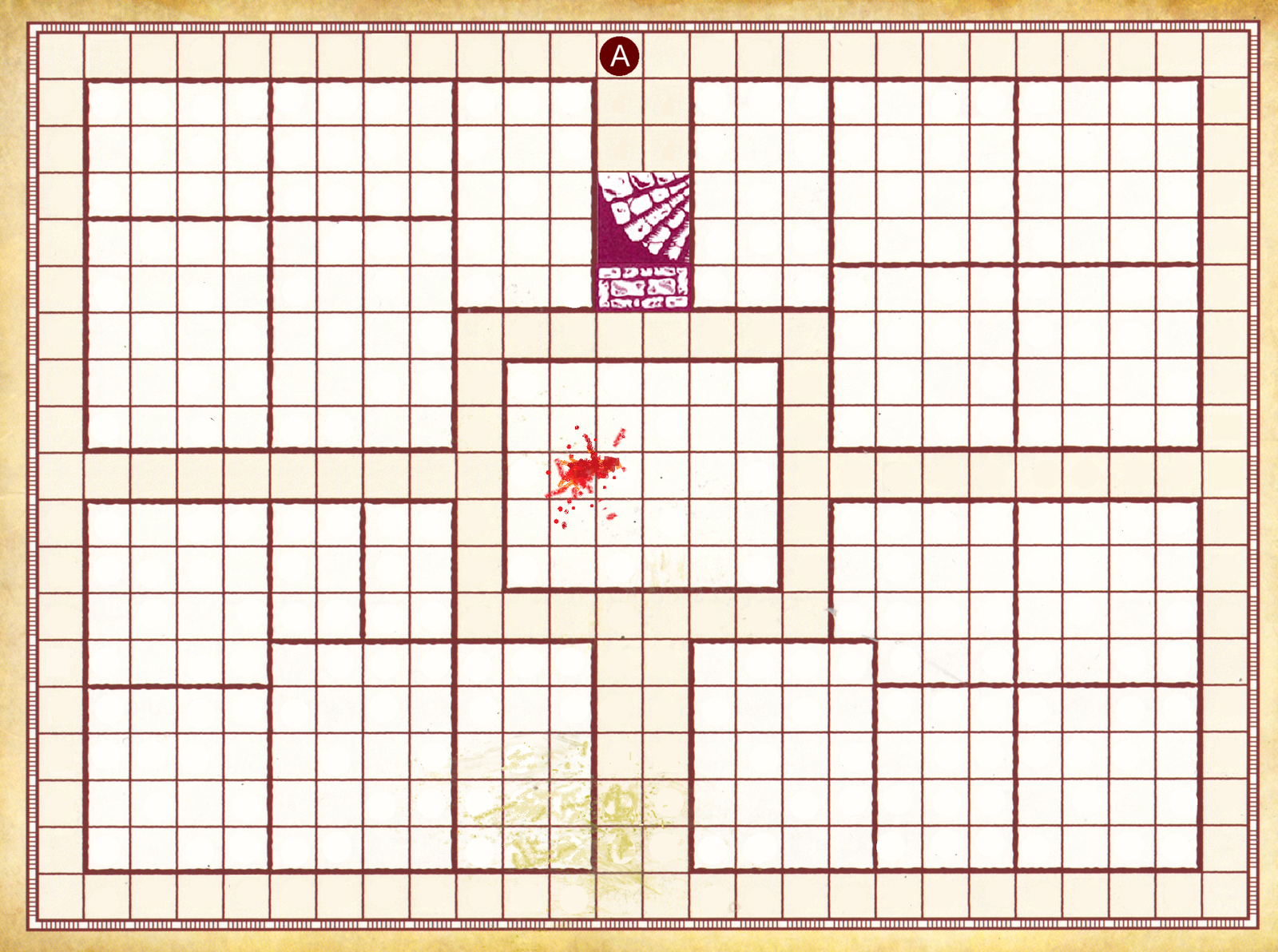 Plateau HeroQuest utilisé pour le test interactif